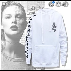 Taylor Swift white Reputation Tour Sweatshirt